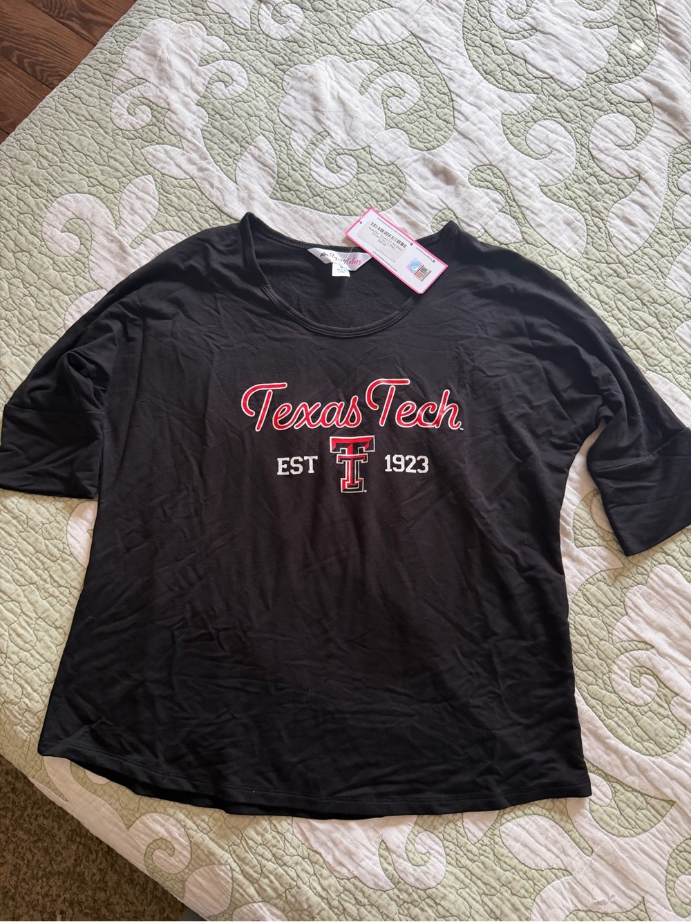 Texas Tech Black Logo Tee